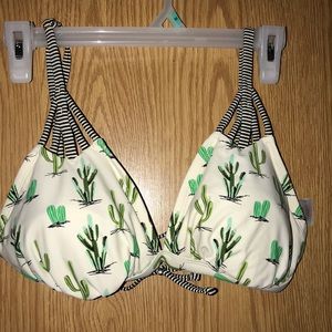 Cactus Design Swimsuit Top Size D/DD